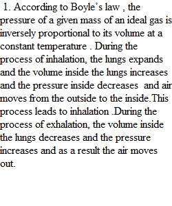 Mechanics of breathing discussion